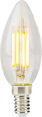 Nedis LED-Filamentlamp E14 - Kaars - 4.5 W - 470 lm - 2700 K - Dimbaar - Warm Wit - Retrostijl - 1 Stuks - Doorzichtig