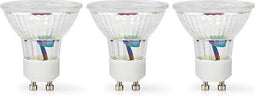 Nedis LED-Lamp GU10 - Spot - 4.5 W - 345 lm - 2700 K - Dimbaar - Warm Wit - Retrostijl - 3 Stuks