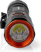 Nedis LED-Zaklamp - Batterij Gevoed - 3.7 V DC - 20 W - Ingebouwde Lithium-Ion - Incl. batterij(en) - Oplaadbaar - Nominale lichtstroom: 2000 lm - Lichtbereik: 180 m - Stralingshoek: 10 °
