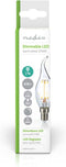 Nedis LEDBFE14CANFT2 Retro Led-gloeilamp E14 Kaars Met Gebogen Punt 4,8 W 470 Lm
