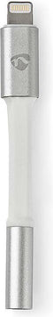 Nedis Lightning-Adapter - Apple Lightning 8-Pins - 3,5 mm Female - Verguld - 0.15 m - Rond - Aluminium