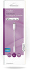 Nedis Lightning-Adapter - Apple Lightning 8-Pins - 3,5 mm Female - Vernikkeld - 0.10 m - Rond - PVC