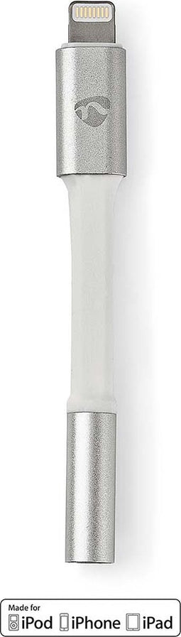 Nedis Lightning-Adapter - Apple Lightning 8-Pins - 3,5 mm Female - Verguld - 0.15 m - Rond - Aluminium