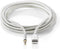 Nedis Lightning-Adapter - Apple Lightning 8-Pins - 3,5 mm Male - Verguld - 1.00 m - Rond - Nylon