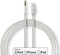Nedis Lightning-Adapter - Apple Lightning 8-Pins - 3,5 mm Male - Verguld - 1.00 m - Rond - Nylon