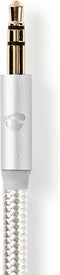 Nedis Lightning-Adapter - Apple Lightning 8-Pins - 3,5 mm Male - Verguld - 1.00 m - Rond - Nylon