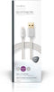 Nedis Lightning Kabel - USB 2.0 - Apple Lightning 8-Pins - USB-A Male - 480 Mbps - Verguld - 2.00 m - Rond - Gevlochten / Nylon - Aluminium - Cover Window Box