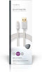 Nedis Lightning Kabel - USB 2.0 - Apple Lightning 8-Pins - USB-A Male - 480 Mbps - Verguld - 2.00 m - Rond - Gevlochten / Nylon - Aluminium - Cover Window Box