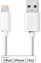 Nedis Lightning Kabel - USB 2.0 - Apple Lightning 8-Pins - USB-A Male - 480 Mbps - Vernikkeld - 2.00 m - Rond - PVC - Wit - Doos