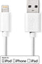 Nedis Lightning Kabel - USB 2.0 - Apple Lightning 8-Pins - USB-A Male - 480 Mbps - Vernikkeld - 1.00 m - Rond - PVC - Wit - Envelop