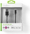 Nedis Lightning Kabel - USB 2.0 - Apple Lightning 8-Pins - USB-A Male - 480 Mbps - Vernikkeld - 1.00 m - Rond - PVC - Zwart - Doos