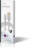 Nedis Lightning Kabel - USB 2.0 - Apple Lightning 8-Pins - USB-A Male - 480 Mbps - Verguld - 3.00 m - Rond - Gevlochten / Nylon - Aluminium - Cover Window Box