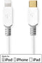Nedis Lightning Kabel - USB 2.0 - Apple Lightning 8-Pins - USB-C Male - 480 Mbps - Verguld - 1.00 m - Rond - PVC - Wit - Doos