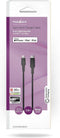 Nedis Lightning Kabel - USB 2.0 - Apple Lightning 8-Pins - USB-C Male - 480 Mbps - Vernikkeld - 2.00 m - Rond - PVC - Zwart - Doos