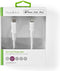 Nedis Lightning Kabel - USB 2.0 - Apple Lightning 8-Pins - USB-C Male - 480 Mbps - Vernikkeld - 1.00 m - Rond - PVC - Wit - Doos