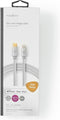 Nedis Lightning Kabel - USB 2.0 - Apple Lightning 8-Pins - USB-C Male - 480 Mbps - Verguld - 2.00 m - Rond - Gevlochten / Nylon - Aluminium - Cover Window Box