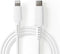 Nedis Lightning Kabel - USB 2.0 - Apple Lightning 8-Pins - USB-C Male - 480 Mbps - Vernikkeld - 1.00 m - Rond - PVC - Wit - Doos