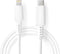 Nedis Lightning Kabel - USB 2.0 - Apple Lightning 8-Pins - USB-C Male - 480 Mbps - Vernikkeld - 1.00 m - Rond - PVC - Wit - Doos