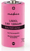 Nedis Lithiumthionylchloride-Batterij ER14250 - 3.6 V DC - Lithium Thionyl Chloride - 1200 mAh - 1-Blister - ER14250 - Roze
