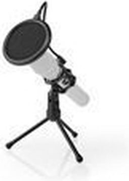 Nedis Microfoonstandaard - V-vorm - Diameter houder: Minder dan 40 mm mm - ABS / Metaal - Zwart