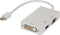 Nedis Mini DisplayPort-Kabel - DisplayPort 1.2 - Mini-DisplayPort Male - DVI-D 24+1-Pins Female / HDMI Input / VGA Female 15p - 21.6 Gbps - Vernikkeld - 0.20 m - Rond - PVC - Wit - Polybag