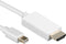 Nedis Mini DisplayPort-Kabel - DisplayPort 1.2 - Mini-DisplayPort Male - HDMI Connector - 21.6 Gbps - Vernikkeld - 2.00 m - Rond - PVC - Wit - Label