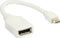 Nedis Mini DisplayPort-Kabel - DisplayPort 1.2 - Mini-DisplayPort Male - DisplayPort Female - 21.6 Gbps - Vernikkeld - 0.20 m - Rond - PVC - Wit - Polybag