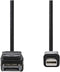 Nedis Mini DisplayPort-Kabel - DisplayPort 1.2 - Mini-DisplayPort Male - DisplayPort Male - 21.6 Gbps - Vernikkeld - 2.00 m - Rond - PVC - Zwart - Polybag