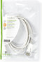 Nedis Mini DisplayPort-Kabel - DisplayPort 1.4 - Mini-DisplayPort Male - DisplayPort Male - 48 Gbps - Vernikkeld - 2.00 m - Rond - PVC - Wit - Polybag