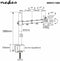 Nedis Monitorbeugel voor Bureaus - 1 Scherm - 15 - 32