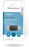 Nedis Mono-Audioadapter - RCA Female - RCA Female - Vernikkeld - Recht - ABS - Zwart - 1 Stuks - Doos
