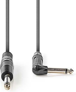 Nedis Mono-Audiokabel - 6,35 mm Male - 6,35 mm Male - Vernikkeld - 5.00 m - Rond - PVC