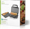 Nedis Multi grill - Grill / Sandwich / Waffle - 700 W - 22 x 12.5 cm - Automatische temperatuurregeling - Kunststof / Roestvrij Staal