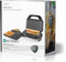 Nedis Multi grill - Grill / Sandwich / Waffle - 900 W - 28 x 15 cm - Automatische temperatuurregeling - Kunststof / Roestvrij Staal