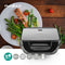 Nedis Multi grill - Grill / Sandwich / Waffle - 900 W - 28 x 15 cm - Automatische temperatuurregeling - Kunststof / Roestvrij Staal