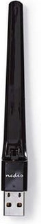Nedis Netwerk-Dongel - Wi-Fi - AC600 - 2.4/5 GHz (Dual Band) - USB2.0 - Wi-Fi-snelheid totaal: 600 Mbps - Windows 10 / Windows 7 / Windows 8