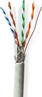 Nedis Netwerk Kabel Rol - CAT6 - Solid - S/FTP - CCA - 100.0 m - Binnenshuis - Rond - PVC - Grijs - Trekdoos