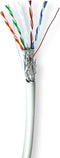Nedis Netwerk Kabel Rol - CAT6 - Solid - S/FTP - Koper - 100.0 m - Binnenshuis - Rond - LSZH - Grijs - Trekdoos