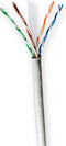Nedis Netwerk Kabel Rol - CAT6 - Solid - U/UTP - CCA - 100.0 m - Binnenshuis - Rond - PVC - Grijs - Trekdoos