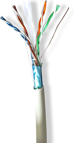 Nedis Netwerk Kabel Rol - CAT6 - Stranded - F/UTP - Koper - 305.0 m - Binnenshuis - Rond - LSZH - Grijs - Trekdoos