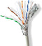 Nedis Netwerk Kabel Rol - CAT6a - Solid - S/FTP - Koper - 100.0 m - Binnenshuis - Rond - LSZH - Grijs - Gift Box