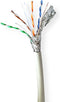 Nedis Netwerk Kabel Rol - CAT6a - Solid - S/FTP - Koper - 305.0 m - Binnenshuis - Rond - LSZH - Grijs - Trekdoos