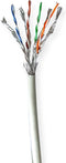 Nedis Netwerk Kabel Rol - CAT7 - Solid - S/FTP - Koper - 100.0 m - Binnenshuis - Rond - LSZH - Grijs - Gift Box