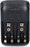 Nedis NiMH-Batterijlader AA / AAA - 1.2 / 9 V DC - 0.5 A - Druppelladen - Type C (CEE 7/16) - Batterijtype: AA / AAA / E-Blok (9V) - Zwart