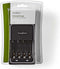 Nedis NiMH-Batterijlader AA / AAA - 1.2 V DC - Druppelladen - Type C (CEE 7/16) - Batterijtype: AA / AAA - Wit / Zwart