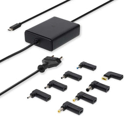 Nedis Notebook-Adapter - GaN - 100 W - 5 / 9 / 12 / 15 / 20 V DC - 3.0 / 5.0 A - Gebruikt voor: Notebook / Smartphone / Tablet - Euro / Type-C (CEE 7/16)