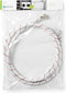 Nedis Nylon Toevoerslang - 1/2'' - 3/4'' - 10 Bar - 90 °C - 2.50 m - Toepassing: Schotel / Wasmachine - Nylon - Rood / Wit