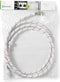 Nedis Nylon Toevoerslang - 1/2'' - 3/4'' - 10 Bar - 90 °C - 3.00 m - Toepassing: Schotel / Wasmachine - Nylon - Rood / Wit