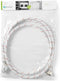 Nedis Nylon Toevoerslang - 3/4'' - 3/4'' - 10 Bar - 90 °C - 2.50 m - Toepassing: Schotel / Wasmachine - Nylon - Rood / Wit