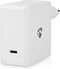 Nedis Oplader - 100 W - GaN - Snellaad functie - 3.0 / 5.0 A - Outputs: 1 - USB-C - Automatische Voltage Selectie